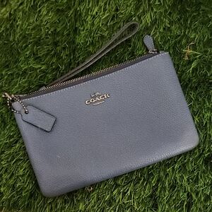 Coach Blue Clutch Wristlet Classic Design